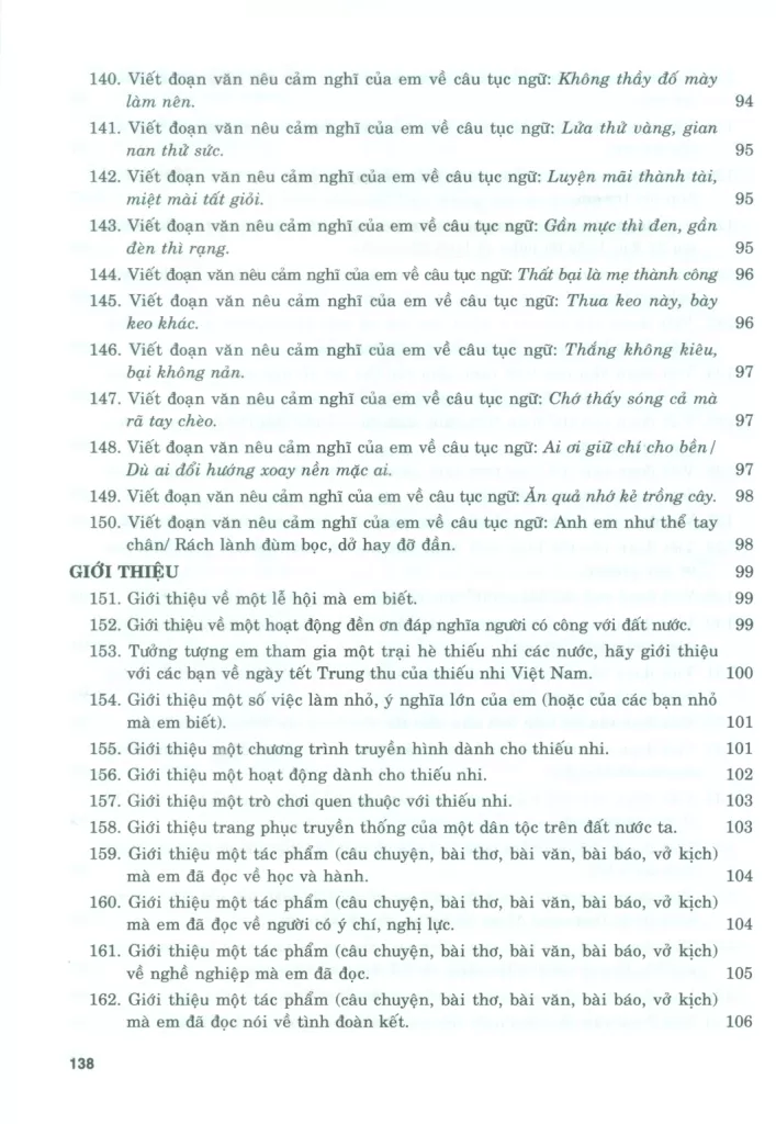 199 BÀI VÀ ĐOẠN VĂN HAY LỚP 5 (Theo chương trình GDPT mới)